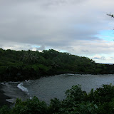 Road to Hana: View of Black Sand Beach