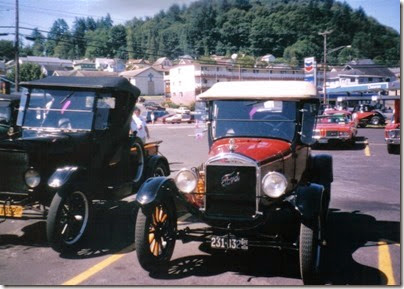 43 1926 Ford Model T Runabout in the Rainier Shopping Center parking lot for Rainier Days in the Park on July 13, 1996
