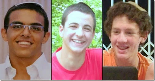 Eyal Yifrach (L), Gilad Shaar and Naftali Frankel Eyal Yifrach (L), Gilad Shaar and Naftali Frankel