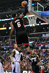 LeBron Debuts Red/Black LBJ9 PE in Heats Second OT Loss lebron james nba 120111 mia at lac 02 LeBron Debuts Red/Black LBJ9 PE in Heats Second OT Loss