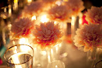 Danielle used hand-painted paper flowers as an extra special touch.