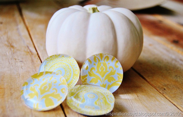 yellow damask magnets