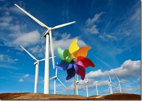 Pinwheel wind farm