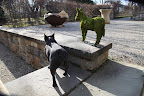 You know what? I can pose like that, too.  Why doesn't someone make a topiary of me?  The art of topiary has been around since Roman times.  What better way to be immortalized?