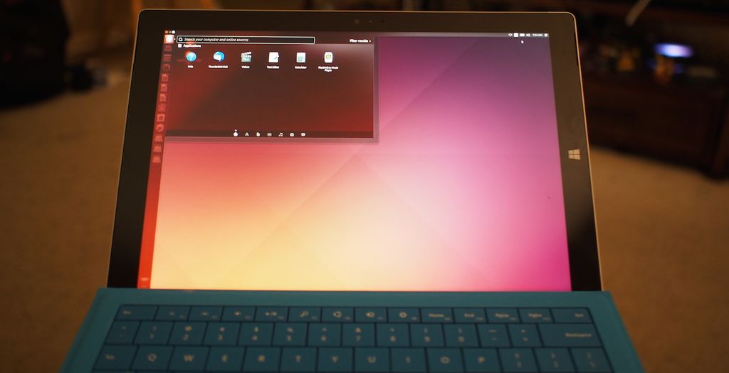 Ubuntu in Microsoft Surface Pro 3