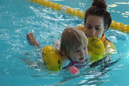 little swimmer swimming