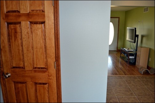 dining room wall after