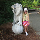 Hannah and a lion at the Nashville Zoo 09032011
