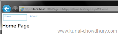 Navigated to Home Page Navigated to Home Page