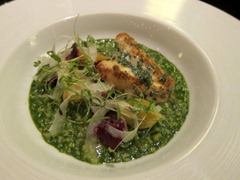 Savoury Porridge (c.1660): Cod head, smoked beetroot, garlic, parsley & fennel