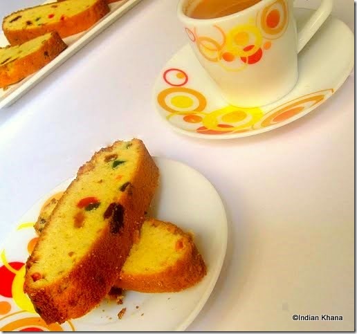 Mango Tutti Fruti Cake Recipe