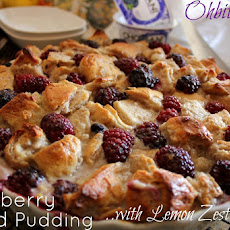~Blackberry Bread Pudding..with Lemon Zest Glaze!