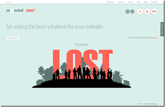 404 Error Page Design - Sellected Studio