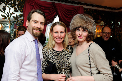 From left to right: Jewelery designer Andrew Prince; Katy McGhee, Manager of Vera Wang at Browns Bride Bride Boutique; jeweler Lauren Adriana.
