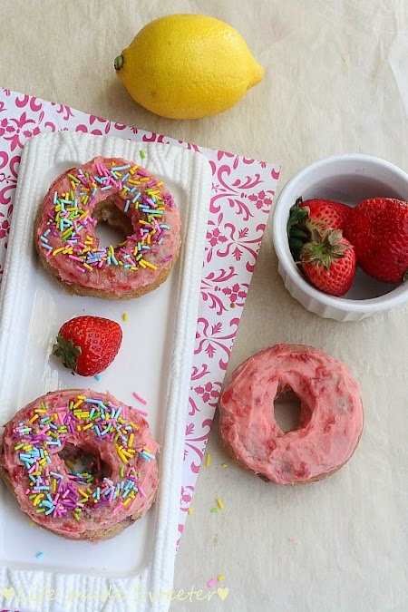 Strawberry and Lemon Frosted Donuts - Life made Sweeter 4.jpg