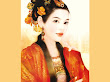 Samurai Girl In Red Clothes