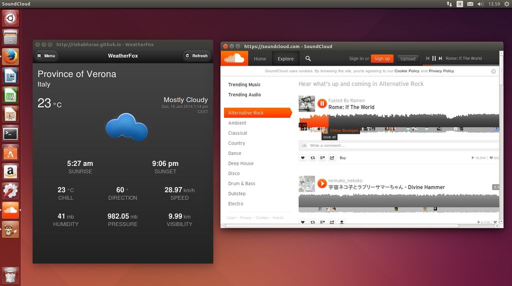 Web Apps di Mozilla Firefox in Ubuntu Linux