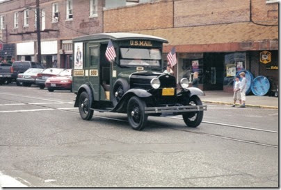 16 1931 Ford Model A Mail Truck in the Rainier Days in the Park Parade on July 8, 2000