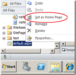 sharepoint how to change the default home page mike smith s tech