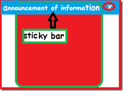 sticky bar