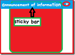 sticky bar sticky bar