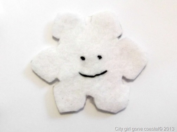 felt snow flake