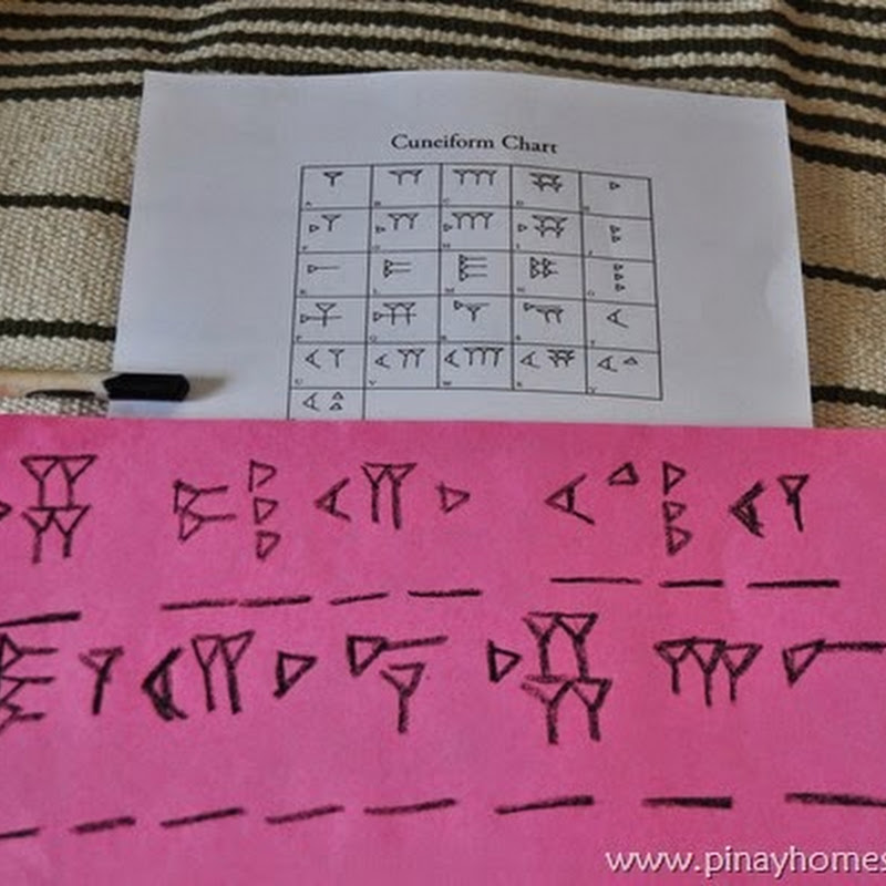 Decoding the Cuneiform Writings The Pinay Homeschooler