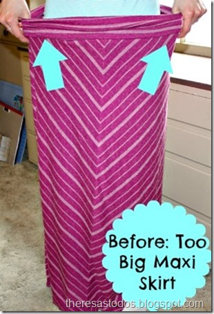 Refashion Before, Too Big Maxi