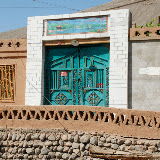 Turfan - Putaogou porte turquoise