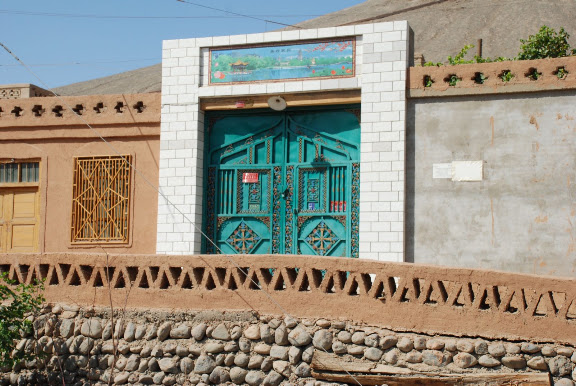 Turfan - Putaogou porte turquoise