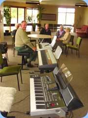 Some of the keyboards available to play.