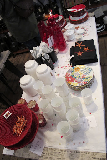 The store is beautifully merchandised with all sorts of tabletop items in addition to linens. The store is beautifully merchandised with all sorts of tabletop items in addition to linens.