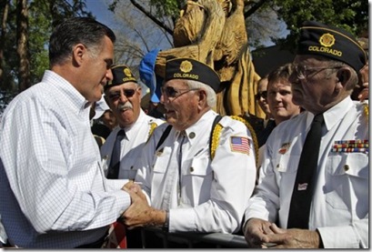 Romney with Vets in Craig CO - Memorial Day