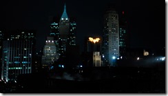 The Dark Knight Rises Bat Symbol Fire
