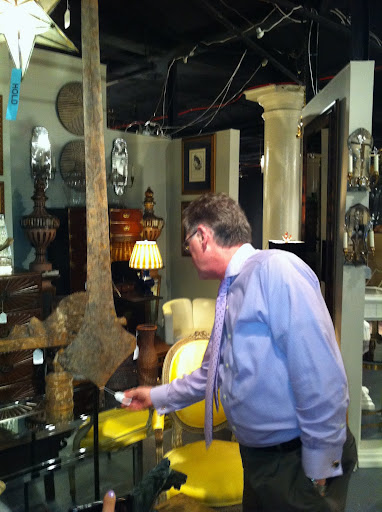 Paul points out an art piece that was actually used as currency.