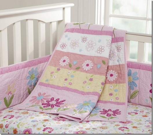 Nice-pink-bedding-for-pretty-girls-nursery-from-prottery-barn-15-524x462