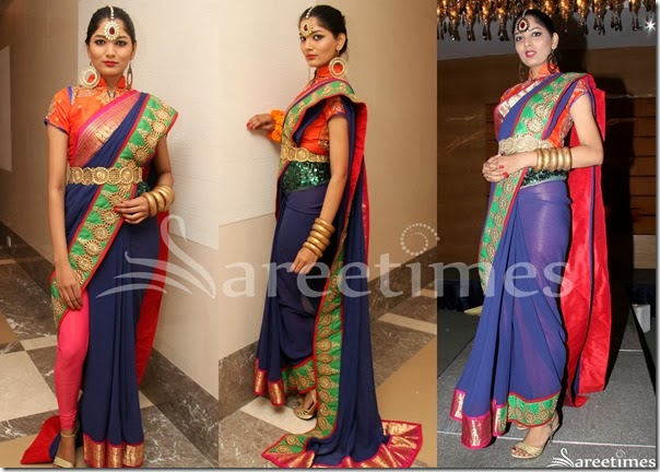 Blue_Georgette_Saree Blue_Georgette_Saree