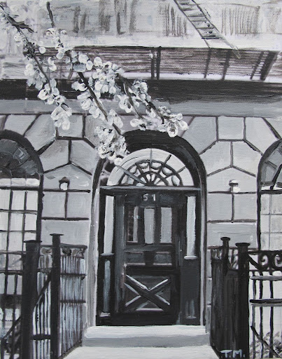 My friend Tracy gave us a painting my last single girl apartment, on Jane Street, in New York City. My friend Tracy gave us a painting my last single girl apartment, on Jane Street, in New York City.