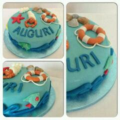 torta a tema marino
