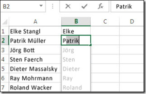 Excel 2013 Blitzvorschau