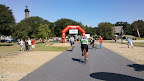 Cycle NC 2011 - The final few feet at Corolla - Currituck lighthouse in background.