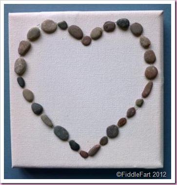 Pebble Heart Canvas Pebble Heart Canvas