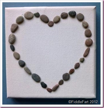 Pebble Heart Canvas