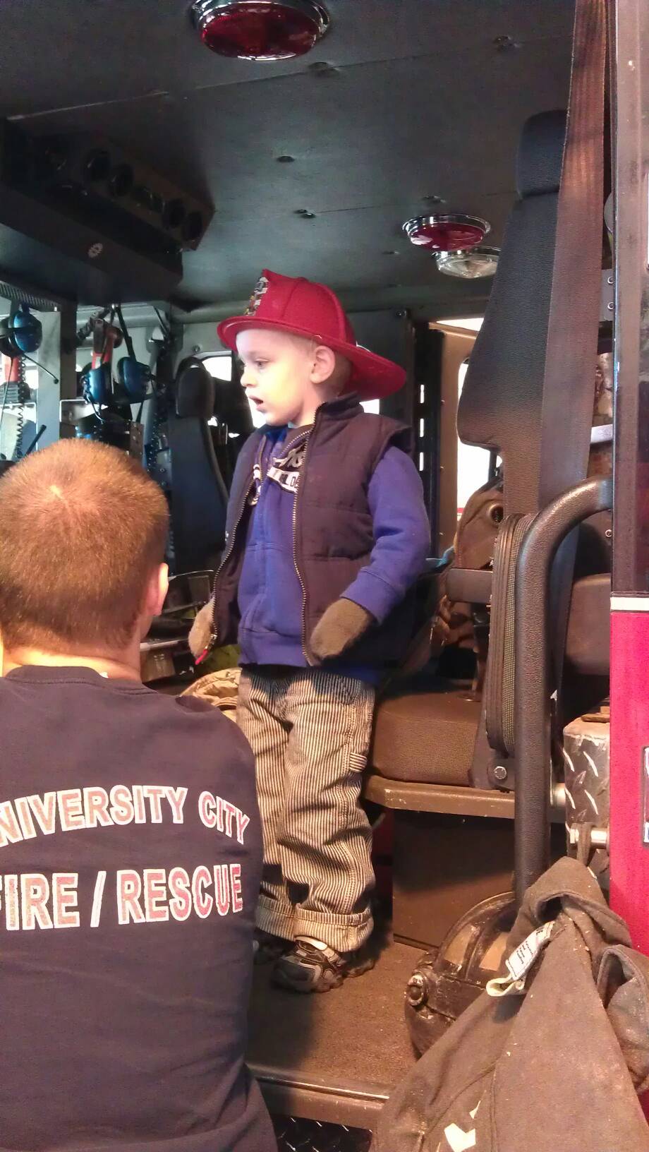 went to the firestation after school today