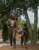ronze statue of Andy Griffith and Ron Howard in Mount Airy, NC