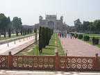 View of the entrance from the Taj