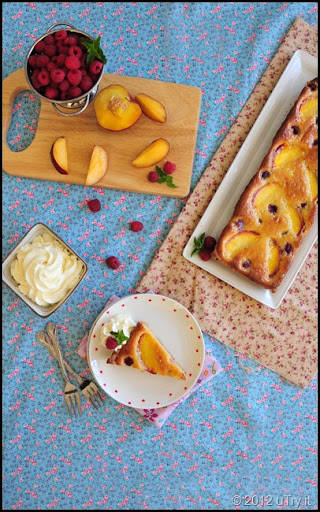 peach and frangipane tart