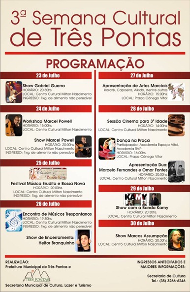3ª Semana Cultural de Três Pontas