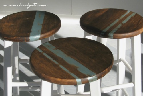 painted and stained stools painted and stained stools