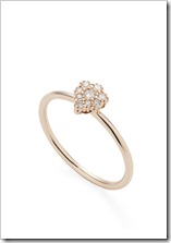 Anel Flor de ouro rosé 18K com diamantes Anel Flor de ouro rosé 18K com diamantes